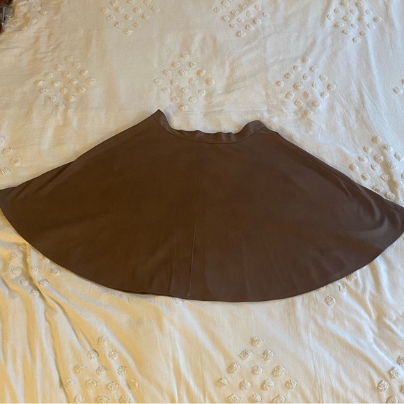 Anthropologie/Matison Stone Suede Skater Skirt, Small - Picture 9 of 13